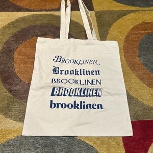 Like-New Brooklinen Cotton Canvas Tote Bag Lightweight Material Off White